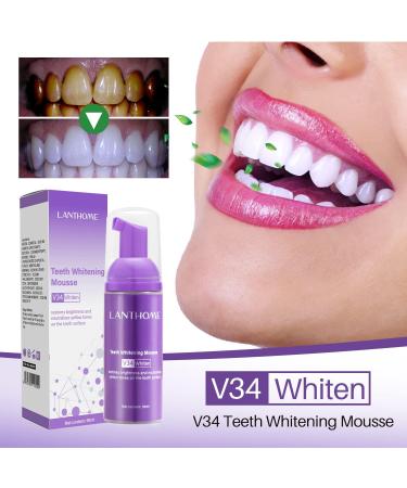 AKARY Teeth Whitening Mousse - Refreshing Breath Deep Cleaning Foam | Natural Mouth Wash | Purple Toothpaste - Buy Online on GoSupps.com