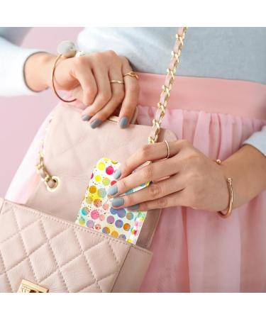 Shop Stylish Leather Lipstick Case with Mirror | Mini Lip Gloss Organizer - Colorful Dots Design | International Shipping Available - Buy Online on GoSupps.com