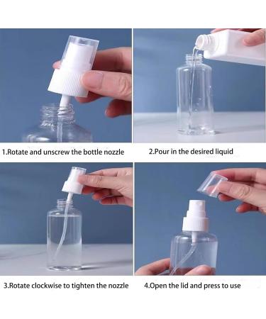 LMOGWL 6-Part 20ml Transparent Spray Bottles - Ideal for Travel Liquid Cosmetics and Body Care - Buy Online on GoSupps.com