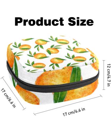 Shop Muooum Menstrual Artery Bag for Women - Zippered Bandage Bag & Tampon Collector (Watercolor Fruit Orange Color 3) - Buy Online on GoSupps.com