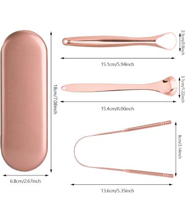 Stainless Steel Tongue Scraper Kit 3-Piece Oral Care Set for Fresh Breath | Tongue Cleaner with Metal Case - Buy Online on GoSupps.com