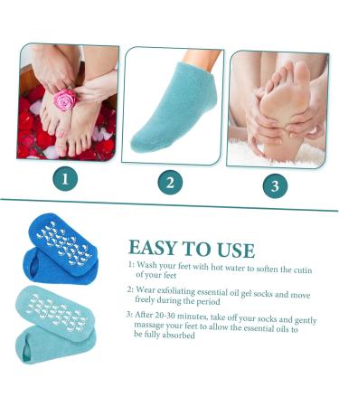 2 Pairs Gel Socks Spa Sock Moisture Retention Socks Women s Socks Heel Softening Socks Moisturizing Sock Cracked Heel My Cart Items Foot Vegetable Gel Women's Socks Miss Care 22x10x1cm - Buy Online on GoSupps.com