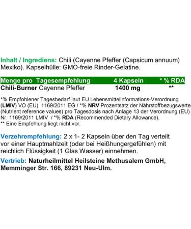 Red Chili F-Burner Capsicum 180 Capsules | Nature Pure Fat Metabolism & Diet Support for Weight Management - Buy Online on GoSupps.com