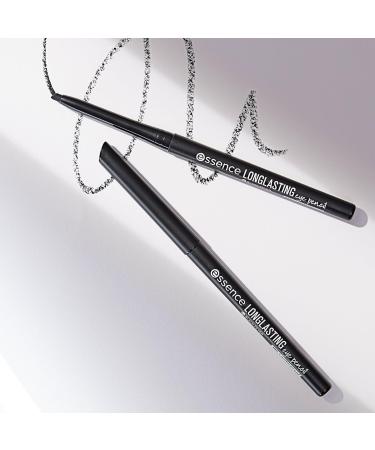 Essence Long-Lasting Eye Pencil No. 01 Black - Vegan Waterproof Microplastic-Free - 0.28g (1 Pack) | International Shipping Available - Buy Online on GoSupps.com