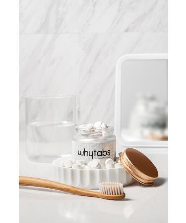 Whytabs Plus Chewable Toothpaste Tablets - Formulated with 5% Nano Hydroxyapatite Toothpaste Tablets - Nano Mint Tabs Zero Waste Mint Flavor with Fennel While Providing a Smooth (70 Units) - Buy Online on GoSupps.com