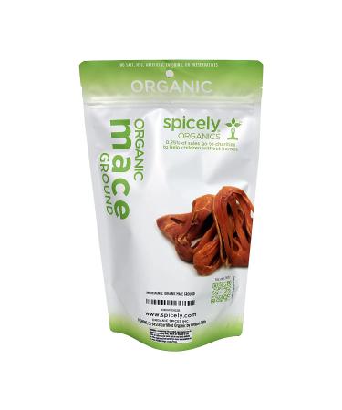 Spicely Organic Mace Ground 1 lb Bag - Certified Gluten Free - 1 Pound - Buy Online on GoSupps.com