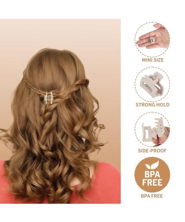 12 Pcs Small Hair Claw Clips for Women Girls - Matte Rectangle Nonslip Clamps for Thin/Thick Hair - 0.9 Inch Mini Cute Hair Jaw Clips - Morandi Colors - Gift Box Included - Buy Online on GoSupps.com