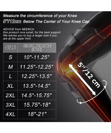 NEENCA Professional Hinged Knee Brace | Dual Side Stabilizers | Knee Pain Relief | Arthritis, Meniscus Tear, ACL Support | X-Large, Black - Buy Online on GoSupps.com