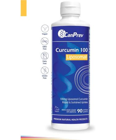 CanPrev - Curcumin 100 Liposomal 225ml Liquid - Provides Antioxidants - Rapid and Sustained Uptake - Peach Flavour - Buy Online on GoSupps.com