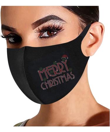 Riou 5-Piece Strass Mouth & Nose Protection - Reusable Washable Cotton Masks for Women | Breathable Glitter Motif Design - Buy Online on GoSupps.com