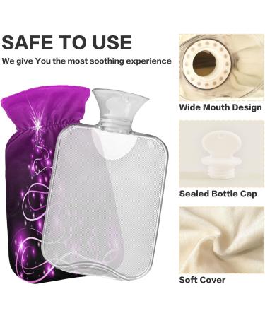 KCL Deci Hot Water Bottle 2L with Cover - Violet Christmas Tree | Foot Warmer Pain Relief & Heat Therapy - Buy Online on GoSupps.com