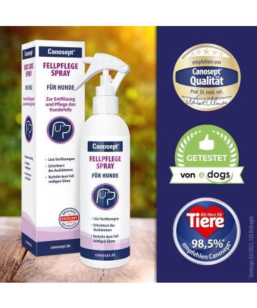 Canosept Fur Care Spray for Dogs 250ml - De-Filzing & Mite Solution for Easy-to-Comb Shiny Fur - Buy Online on GoSupps.com