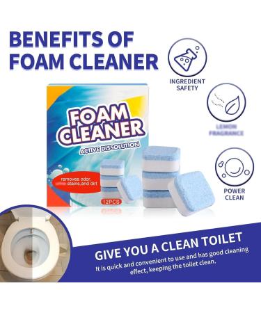 Automatic Powerful Foam Cleaner 2023 Upgrade Foam Cleaner for Toilet Cleaner Foaming for Toilet Foam Cleaner Active Dissolution Toilet Bathroom Cleaners Natural Toilet Cleaner Easy to Use (2Box) - Buy Online on GoSupps.com