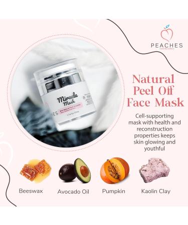 Miracle Skin Facial Mask 1.7 Oz - Hydrating Face Masks with Beeswax Avocado Oil & Pumpkin - Exfoliate & Revitalize Your Skin - Buy Online on GoSupps.com