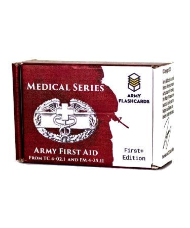 Army Flashcards - Military Medical Series: Army First Aid | 100 of The Most Important Emergency Medical Concepts | from The Army TC 4-02.1 and Field Manual 4-25.11: First Aid | Made in USA