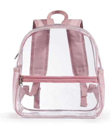 Mini Clear Stadium Approved Backpack 12x12x6 - Rose Gold for Women & Girls - Buy Online on GoSupps.com