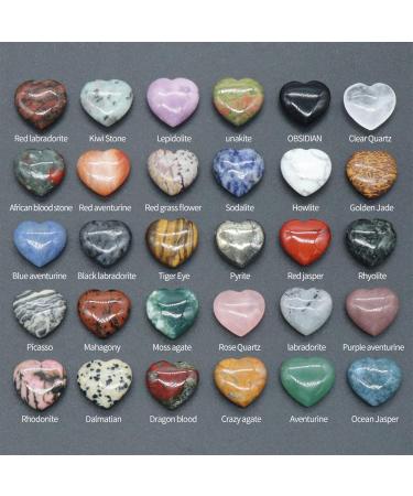 2PCS Natural Rose Quartz Crystal Love Heart Home Decoration Reiki Gemstone Agate Specimen Pecimen Gift Ornaments (Color : Flash Labradorite Size : 20X20X8mm) 20X20X8mm Flash Labradorite - Buy Online on GoSupps.com