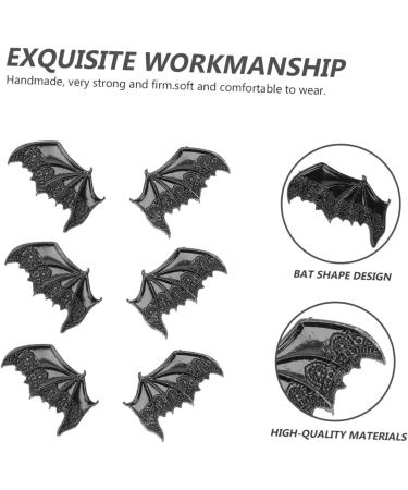 FRCOLOR 35 Pairs Diy Material Gothic Barrettes for Black Clips for Hair Bat Wing Barrette Wing Clips Halloween Decor Bat Wing Headband Diy Lip Gloss Alloy Non-slip - Buy Online on GoSupps.com