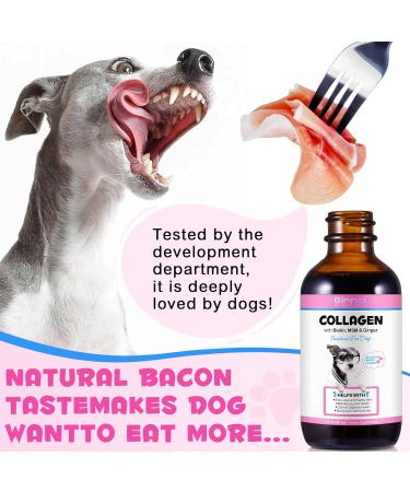 Collagen for Dogs Liquid Collagen for Dogs Dog Collagen-Skin and Coat Supplement for Dogs Collagen Dog Bacon Flavor-2 fl oz - Buy Online on GoSupps.com