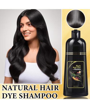 3 Pcs 3 in 1 Black Hair Dye Shampoo | Nourishing Semi-Permanent Gray Coverage for Men & Women | 100ml x 3 - International Shipping Available - Buy Online on GoSupps.com