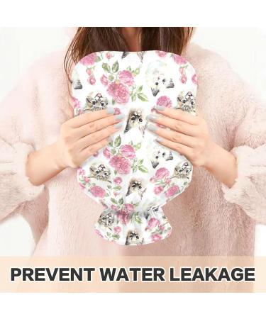 Hot Water Bottle 2L with Cat & Rose Cover | Pain Relief & Warmth for Winter - Buy Online on GoSupps.com