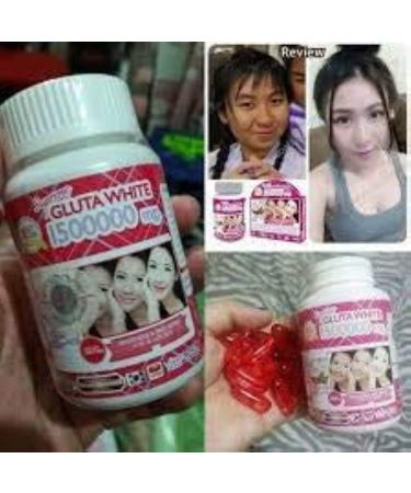 Supreme Gluta White 1500000mg Whitening & Anti Aging Capsules - Reduce Freckles, Fast Action Softgel | 30 Tablets - Buy Online on GoSupps.com