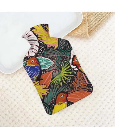 Color Bird Hot Water Bottle with Plush Cover - Perfect Hand Warmer for Adults & Children | 26.5x15.3cm | International Shipping - Buy Online on GoSupps.com