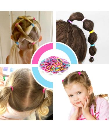 Hanyousheng 200Pcs Multicolor Hair Ties and 15Pcs Mini Hair Clips Set for Girls and Women - Buy Online on GoSupps.com
