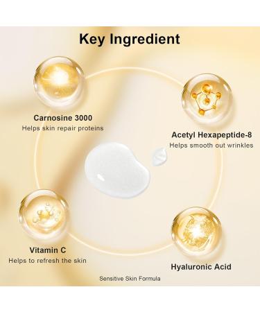 KISSIO Peptide Serum - Anti-Wrinkle Facial Serum with Vitamin C Hyaluronic Acid & Carnosine | Vegan Hydrating Skin Care for Fine Lines - 1 Fl Oz - Buy Online on GoSupps.com