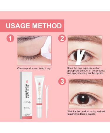 Double Eyelid Styling Cream - Waterproof Shaping & Modeling for Long-Lasting Invisible Double-fold Eyelids (2Pcs) - Buy Online on GoSupps.com