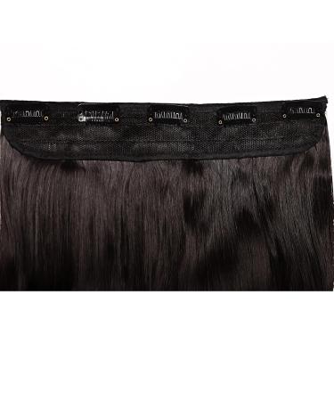 Clip-in Hair Extensions - 1 Weft 5 Clips Wavy Human Hair Natural Black - 43 cm (120 g) for a Flawless Look - Buy Online on GoSupps.com