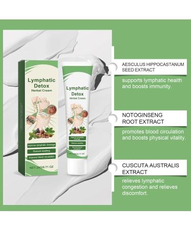 Lymphatic Support | Lymphatic Circulation Cream - Gentle Natural Moisturizing Balm 20g Swelling Reduction Relaxation Clinical Use Men - Buy Online on GoSupps.com