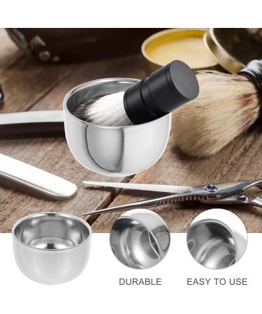Fomiye Stainless Steel Razor Shell Shaving Cup - Large Capacity Ceramic Foam Cup for Men | Portable Shaving Essentials - Buy Online on GoSupps.com