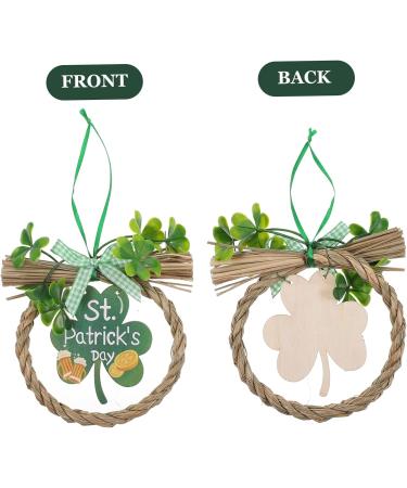 Cabilock Shamrock Wooden Sign Hanging Wall Decoration Front Door - Buy Online on GoSupps.com