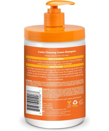 Cantu Cleansing Cream Shampoo 709g SALON SIZE Unscented - 1 Pack - Buy Online on GoSupps.com