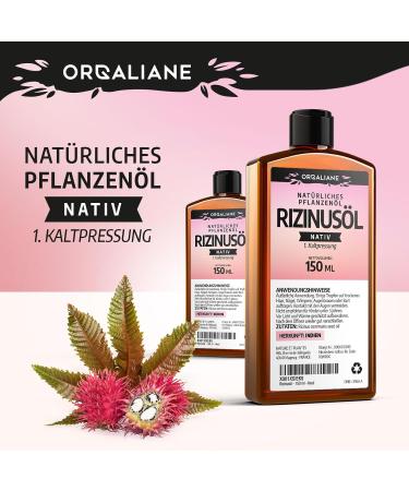 123gelules Castor Oil - 150 ml - 100% Virgin - Cold Pressed - Ricinus Communis - Orgaliane - Buy Online on GoSupps.com