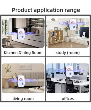 Ultrasound Pest Control 6-Pack | Plug-In Electronic Repeller for Insects Mosquitoes Mice & Cockroaches | International Shipping Available - Buy Online on GoSupps.com