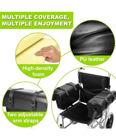 Lateral Body Support Arm Trough for Wheelchair L-Shape Padded Lateral Support Cushion Increased Comfort Wheelchair Accessories Replacement Arm Support Cover Nylon Wipe-Clean Bolster(A Pair) - Buy Online on GoSupps.com