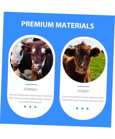 Beavorty Water Drinking Animals Livestock Horse Dog Cattle Stainless Farm Steel Sheep Feeder Chicken Feeding - Buy Online on GoSupps.com