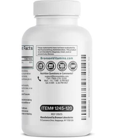 Bronson Magnesium Citrate 400mg Per Serving High Absorption Formula Non-GMO, 120 Vegetarian Tablets 120 Count (Pack of 1) - Buy Online on GoSupps.com