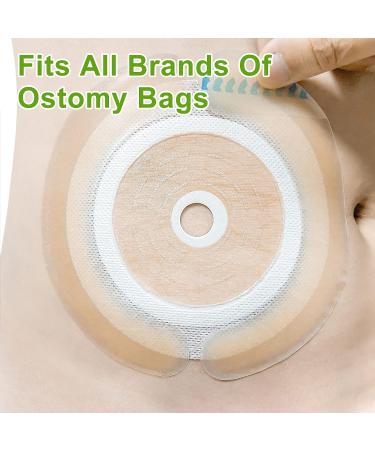 Carbou 20 Pcs Elastic Ostomy Barrier Strips - Medical Grade, Waterproof & Leakproof Skin Adhesive Tape for Colostomy Stoma Bags - Buy Online on GoSupps.com