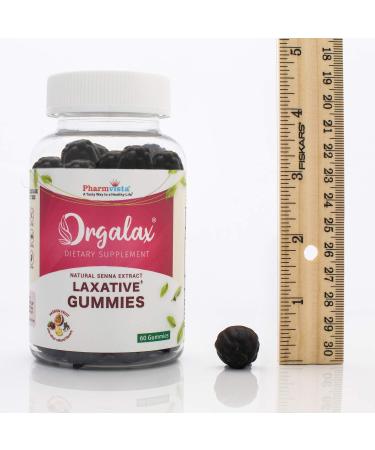 Orgalax Senna Laxative Gummies - Gentle Occasional Constipation Relief - 60 Vegan Gummies - Made in the USA - Buy Online on GoSupps.com