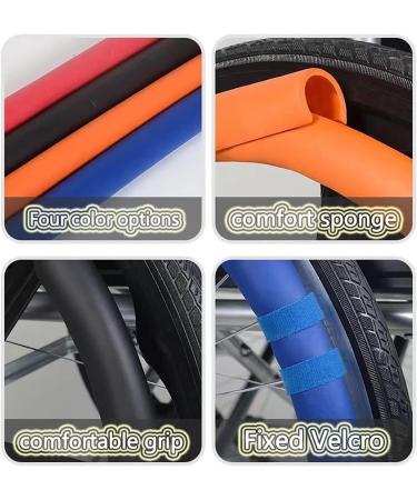 1Pair Wheelchair Cover Silicone Wheelchair Push Rim Covers Non-Slip Wear-Resistant Hand Push Protective Cover Rear Wheel Grips Cover (Color : B Size : 24 inch) 24 inch B - Buy Online on GoSupps.com