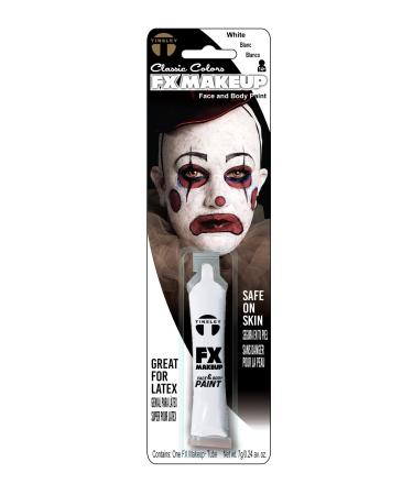 Tinsley Transfers FX Makeup - Face and Body Paint Water-Based Cream 7g / 0.24 oz Tube (White) 1 count