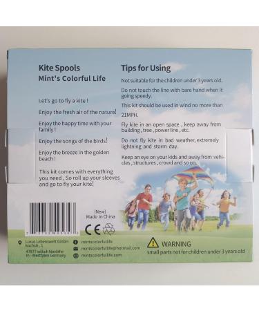 Mint's Colorful Life Kite String & Handles Set - 100m Durable Kite Line (3 Pcs) for International Shipping - Buy Online on GoSupps.com