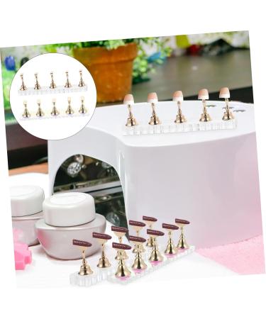 FRCOLOR 2 Sets show rack tool nails nail painting stand press on nail stand nail accessories nail stands for press on press on nail holder nail art stand Acrylic aurora manicure - Buy Online on GoSupps.com
