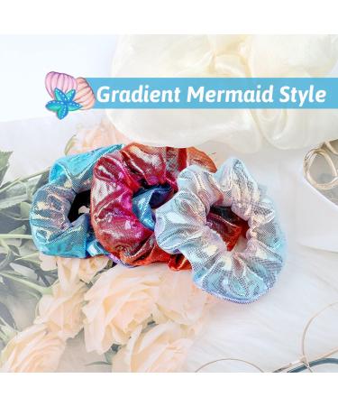 10 Pcs LED Light Up Hair Scrunchies for Girls - Neon Satin Hair Ties Accessories - Glow in the Dark Party Supplies - Buy Online on GoSupps.com