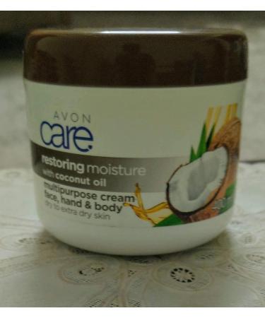 Avon Nourishing Moisture Coconut Oil Cream - Multi-Purpose 400ml for Face Hands & Body - International Shipping Available - Buy Online on GoSupps.com