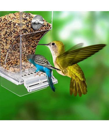 Automatic Acrylic Bird Feed Dispenser - Transparent Swing Toys & Pepperwood Grinder for Parrots | International Shipping - Buy Online on GoSupps.com