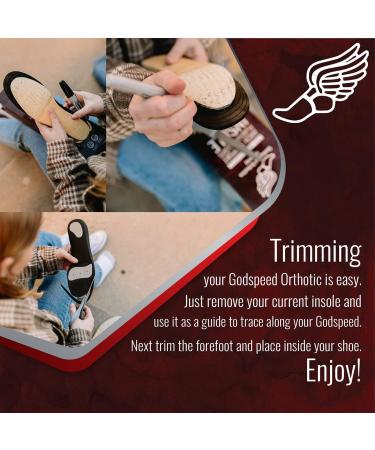 Godspeed Orthotics Odyssey Insoles for Plantar Fasciitis Relief - Men's Arch Support Shoe Inserts - Buy Online on GoSupps.com